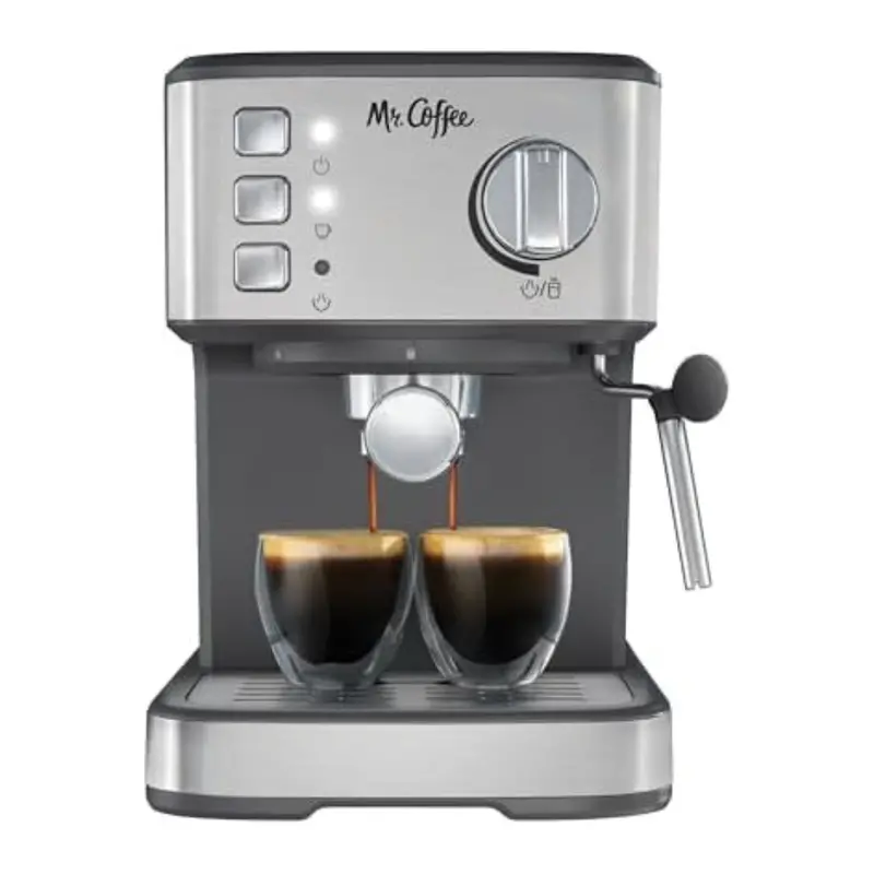 Mr. Coffee Compact Espresso Maker With Steam Wand 1