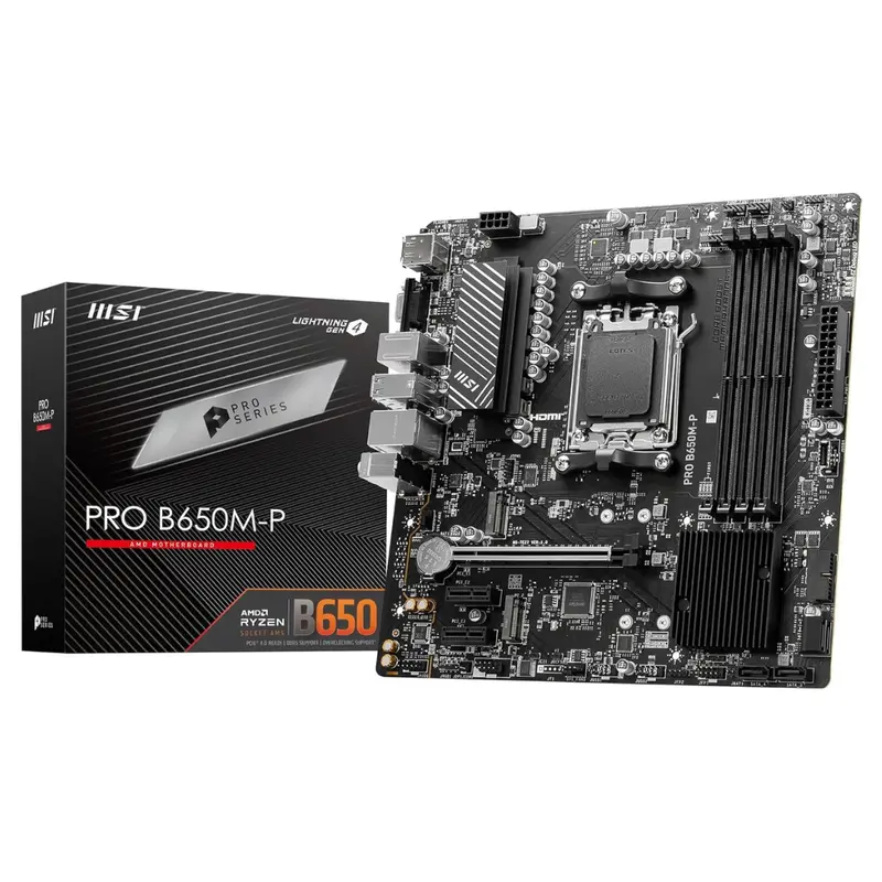 Msi Pro B650m-P V1 Amd Ryzen Micro-Atx Motherboard 1