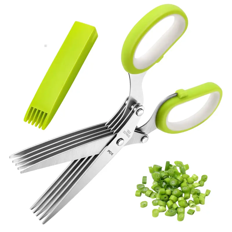 Multipurpose 5 Blade Kitchen Herb Shears 1