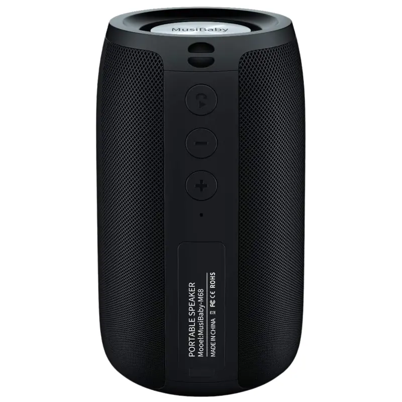 Musibaby M68 Portable Waterproof Bluetooth Speaker (Black) 1
