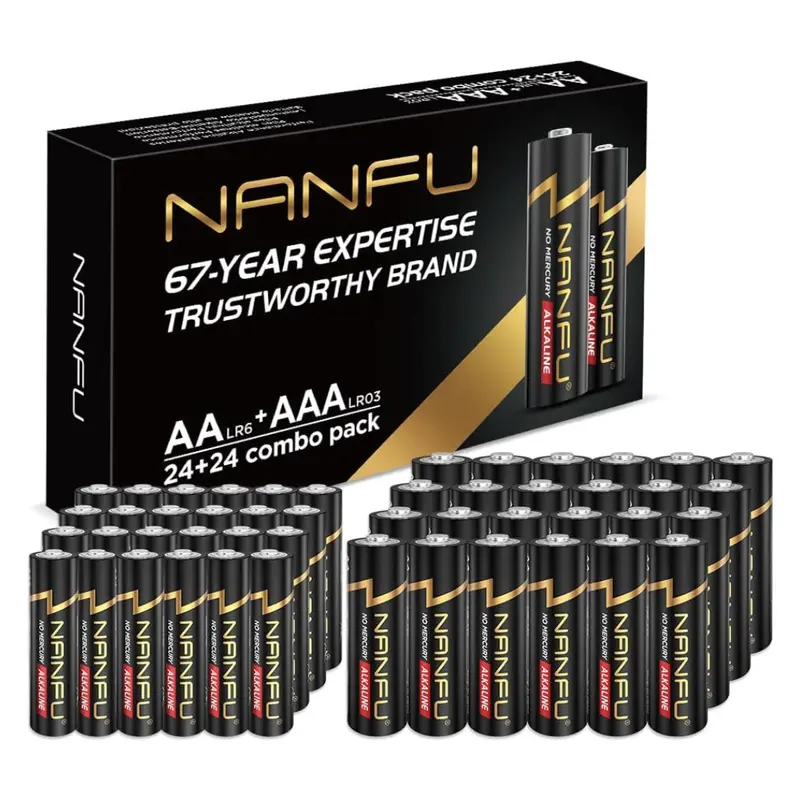 Nanfu Aa 24 And Aaa 24 Alkaline Batteries Combo 1