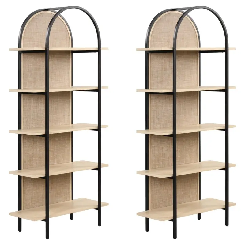 Nathan James Amara Bohemian 5-Shelf Etagere Bookcase 1
