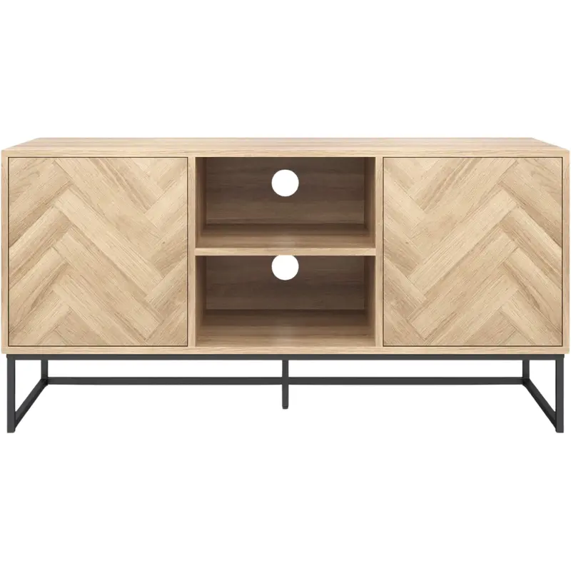 Nathan James Dylan Media Console Cabinet Or Tv Stand With Doors 1