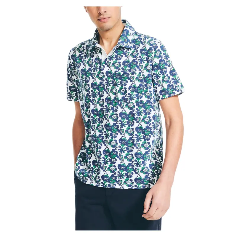 Nautica Men's Sustainably Crafted Printed Polo 1