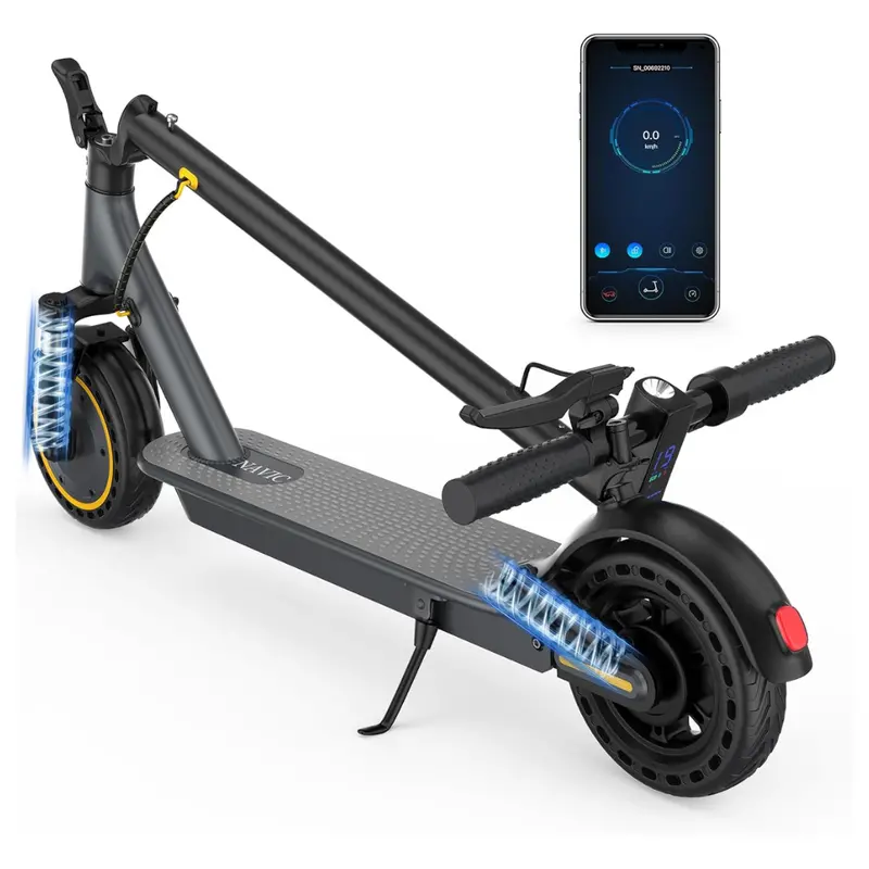 Navic Electric 8.5" Solid Tires Folding Scooter With App 1