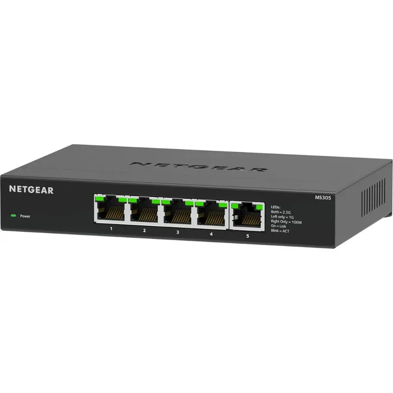 Netgear 5-Port 2.5Gb Multi-Gigabit Unmanaged Ethernet Switch (Ms305) 1