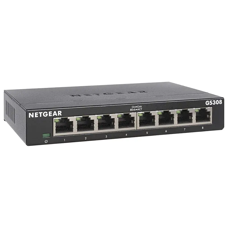 Netgear Gs308 8-Port Gigabit Ethernet Unmanaged Switch 1
