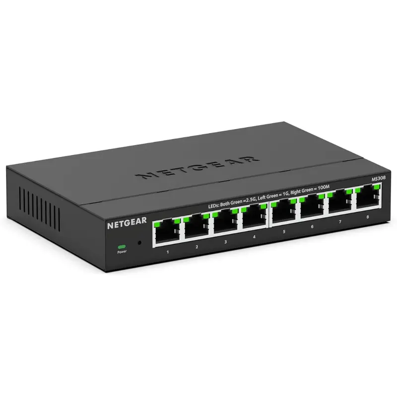 Netgear Ms308 8-Port 2.5Gb Ethernet Unmanaged Switch 1