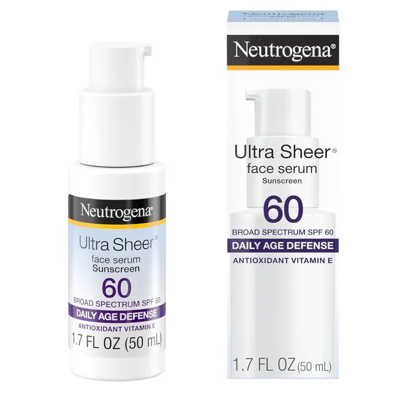 Neutrogena Ultra Sheer Moisturizing Face Sunscreen W/ Vitamin E & Spf 60+ (1.7 Oz) 1