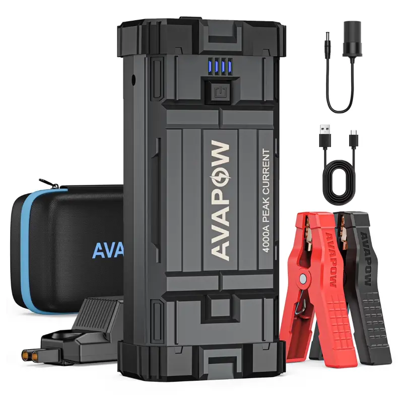 Nexpow Avapow 4000A Peak 27800Mah Battery Car Jump Starter 1