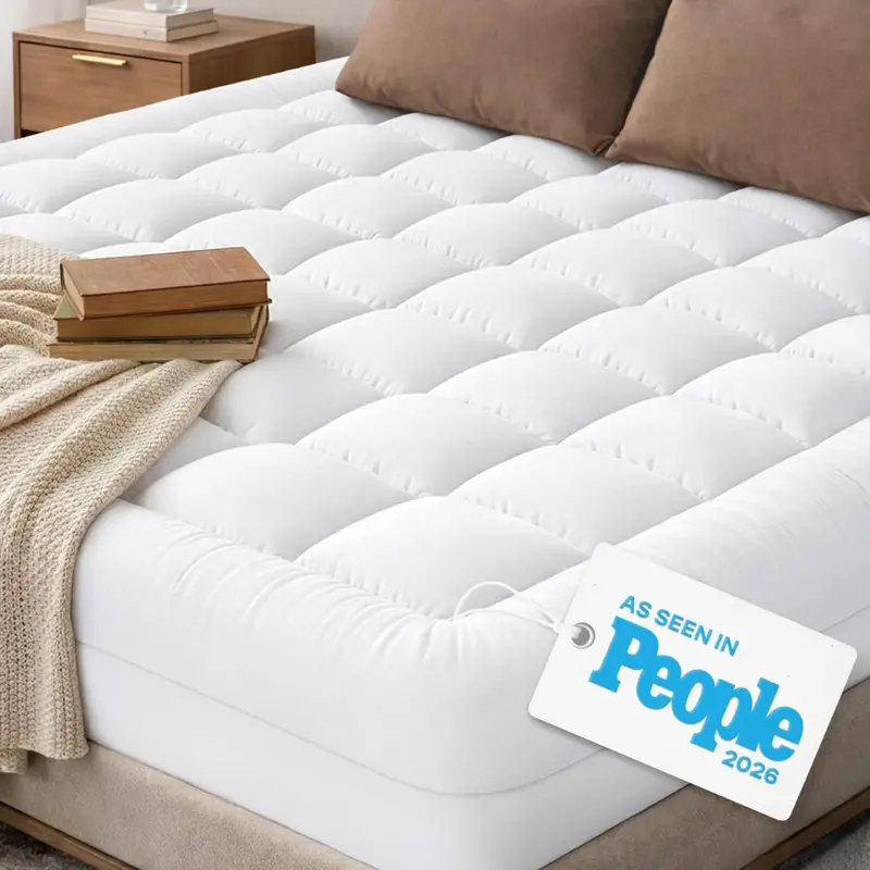 Niagara Sleep Solution 100% Cotton Cloud-Like Queen Mattress Topper (White) 1