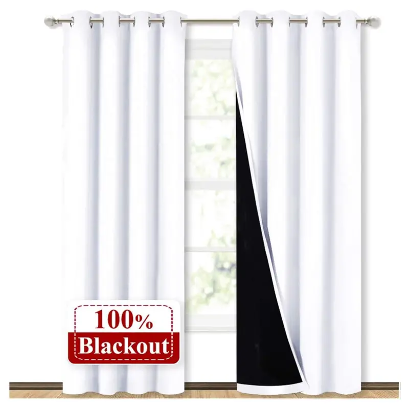 Nicetown 52" X 84" Thermal Insulated Blackout Window Curtain Panels 1