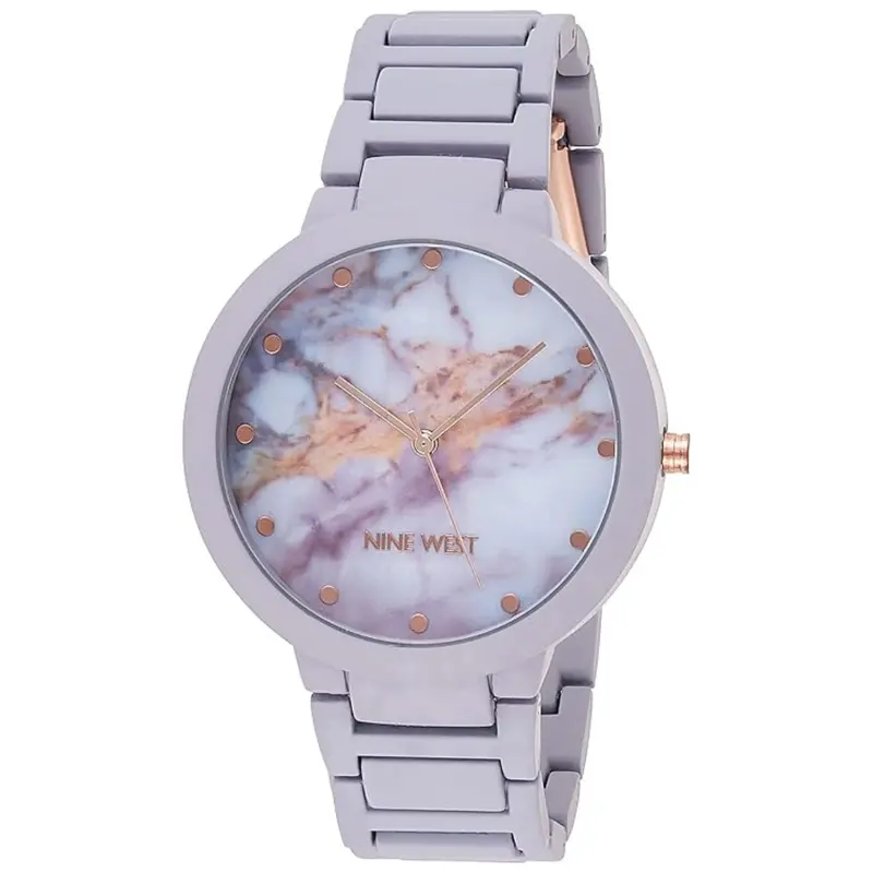 Nine West Women's 40 Mm Rubberized Bracelet Watch 1