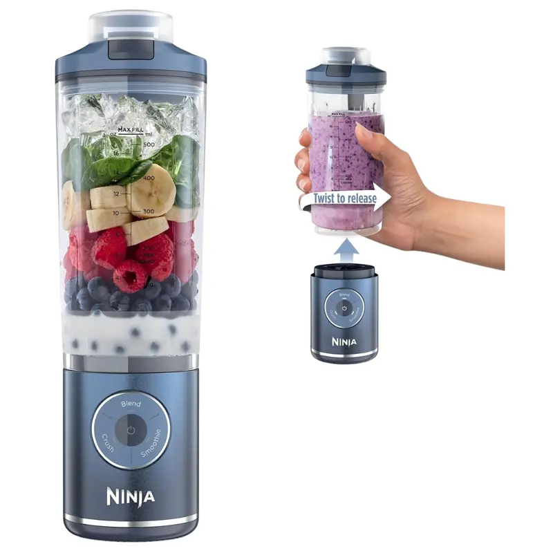Ninja Blast Max Portable Blender W/ 22Oz Twist & Go Vessel 1
