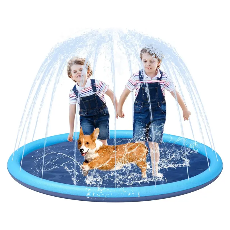 Non-Slip Large Sprinkler Splash Play Mat 1
