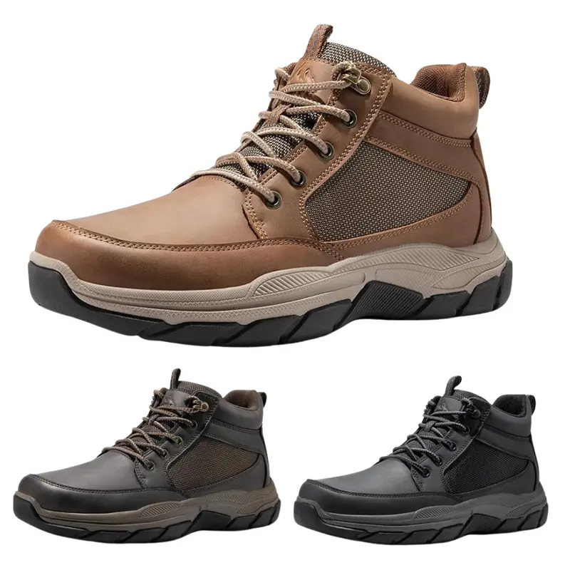 Nortiv 8 Men's Hiking Casual Chukka Ankle Boots (Light Brown) 1