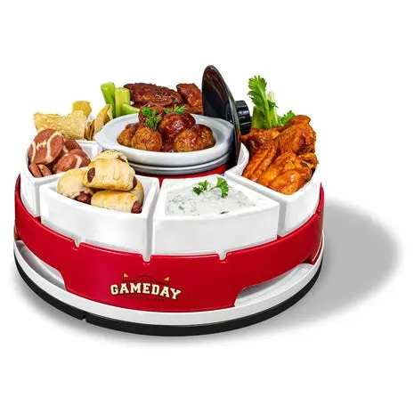 Nostalgia Gameday Heated Slow Cooker Serving Set 1