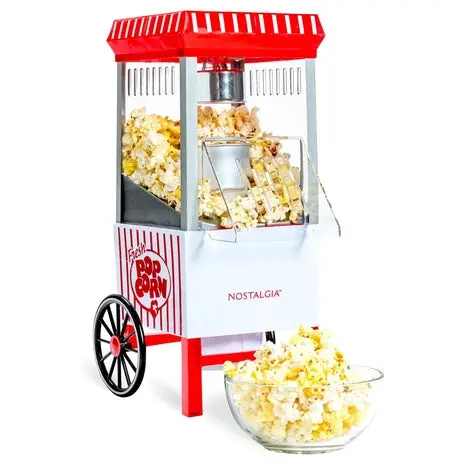 Nostalgia Vintage Hot Air Popcorn Maker Cart 1