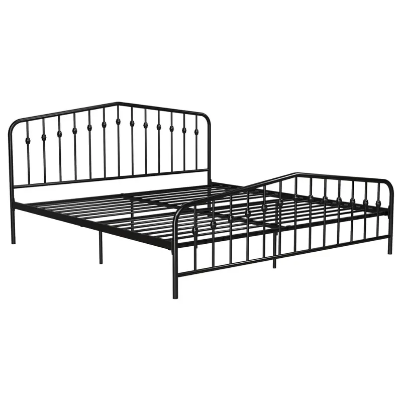 Novogratz Bushwick Metal Modern Design Bed (82.5"L X 78"W X 42"H) 1