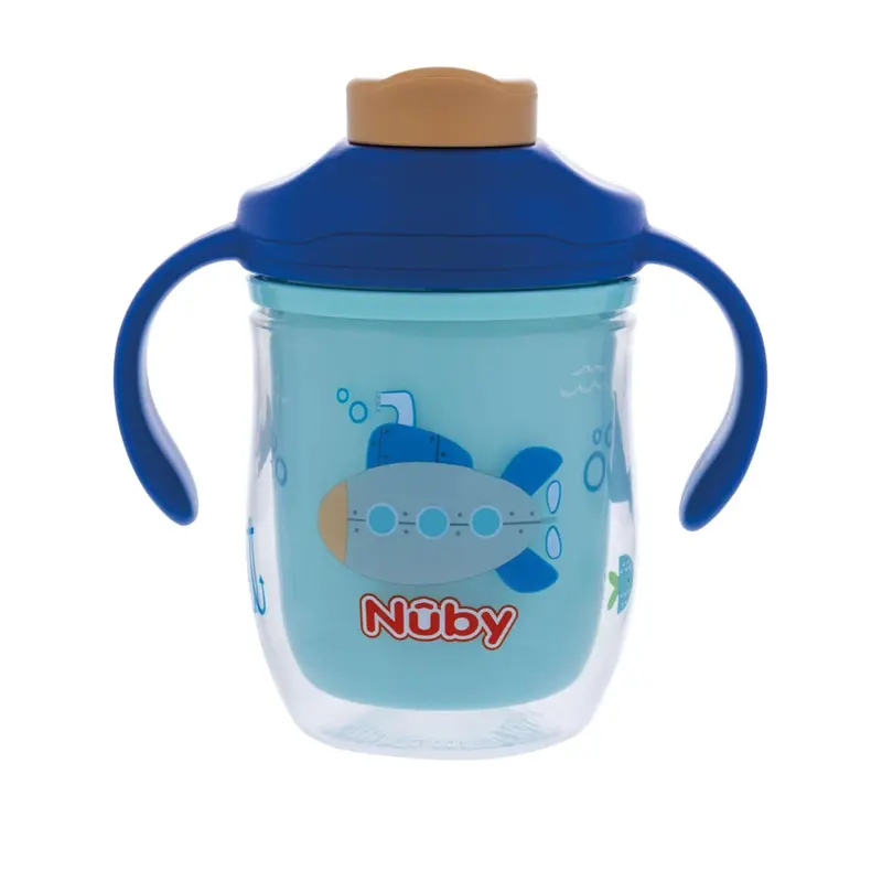 Nuby 2-In-1 Insulated Toddler Cup With 360º Weighted Straw & Hard Spout 1