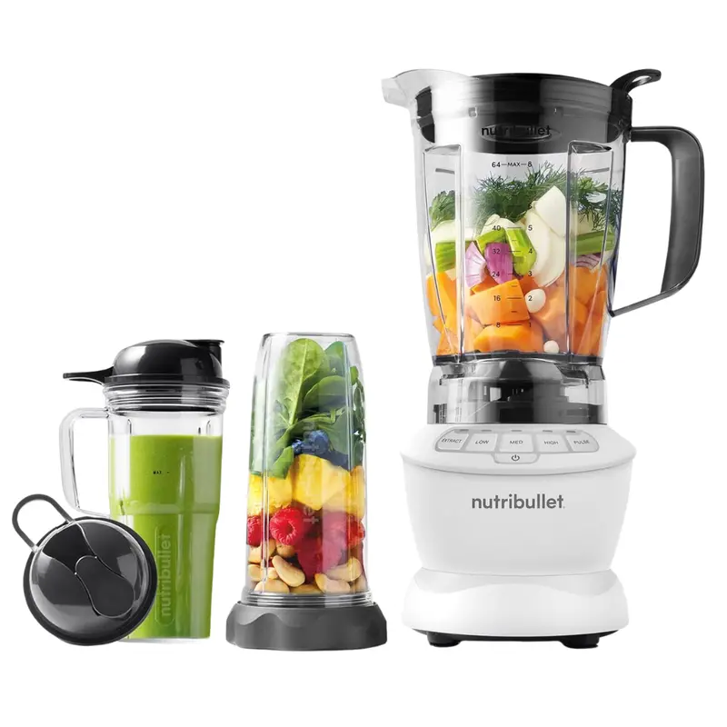Nutribullet 1200W Full-Size Blender Combo (Matte White ) 1