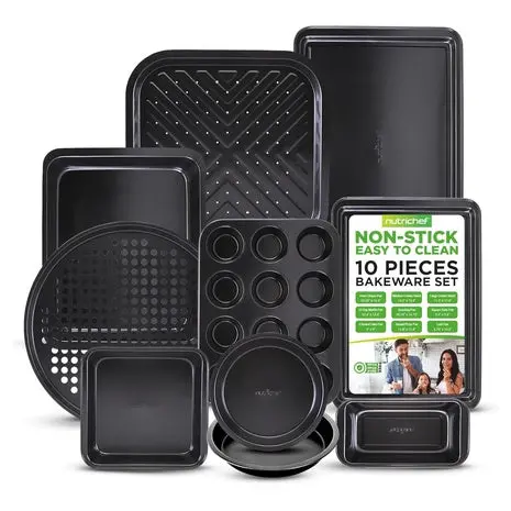 Nutrichef 10-Piece Non-Stick Baking Set 1