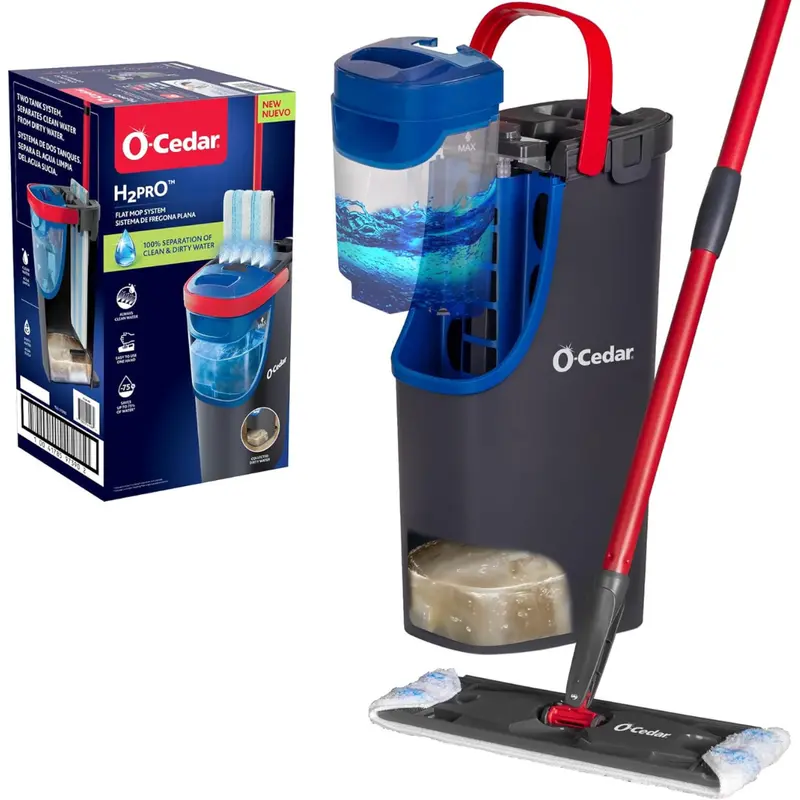 O-Cedar H2pro Flat Mop System 1