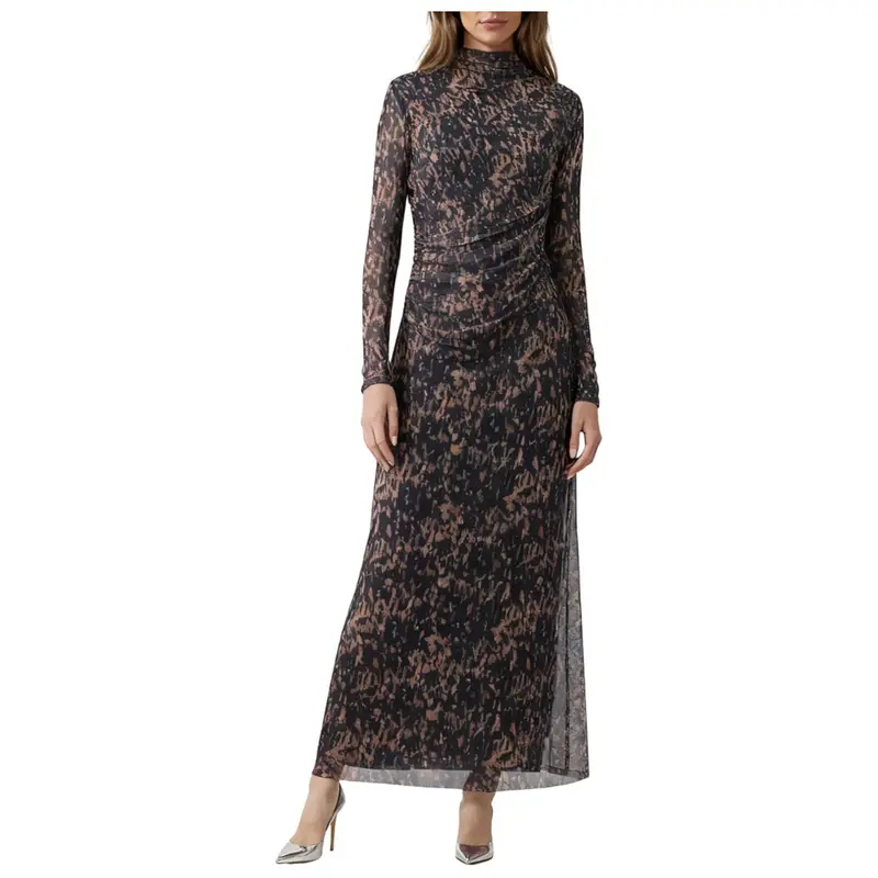 Octmoon Women's Long Sleeve Maxi Dress With Splatter Print (Various) 1