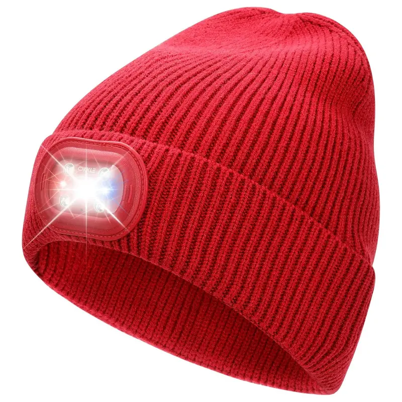 Okkle Unisex Usb Rechargeable Led Beanie With Light 1