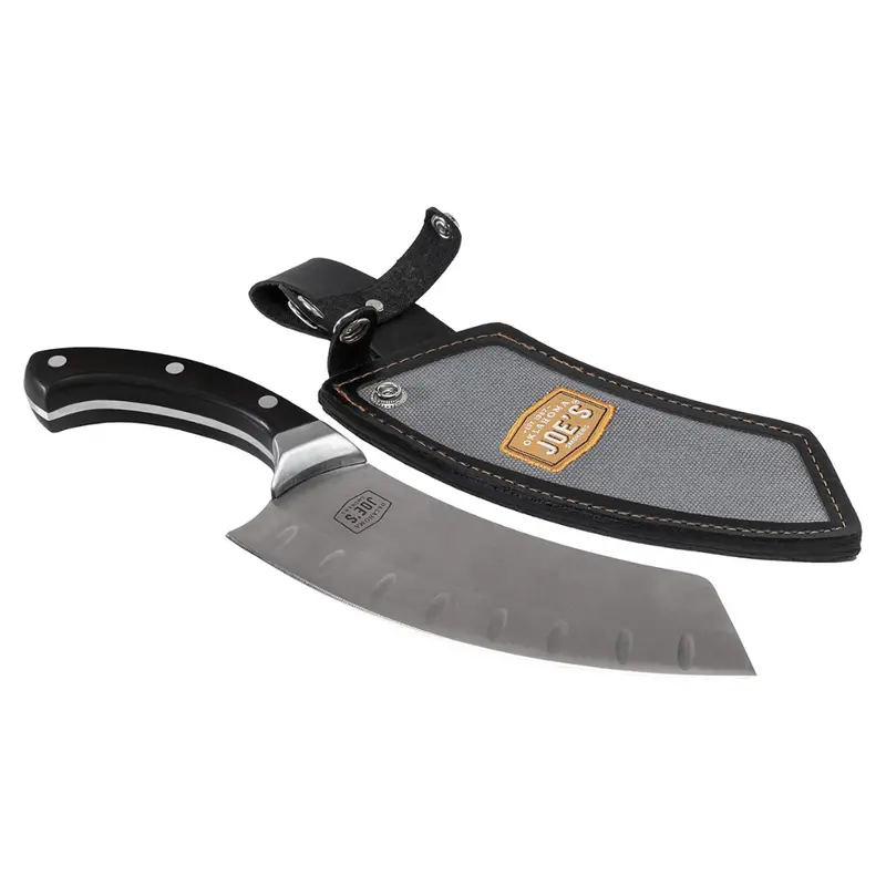 Oklahoma Joe's Blacksmith Cleaver & Chef Knife With Holster 1