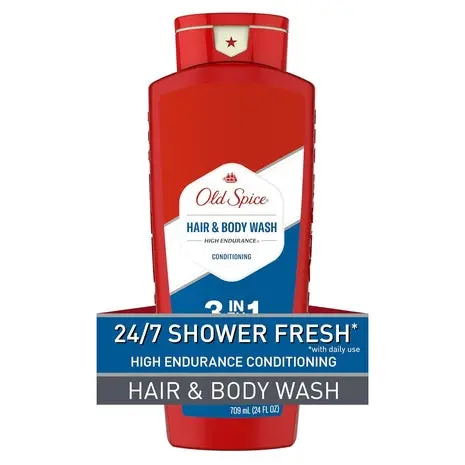 Old Spice High Endurance 2-In-1 Hair & Body Wash (24Oz) 1