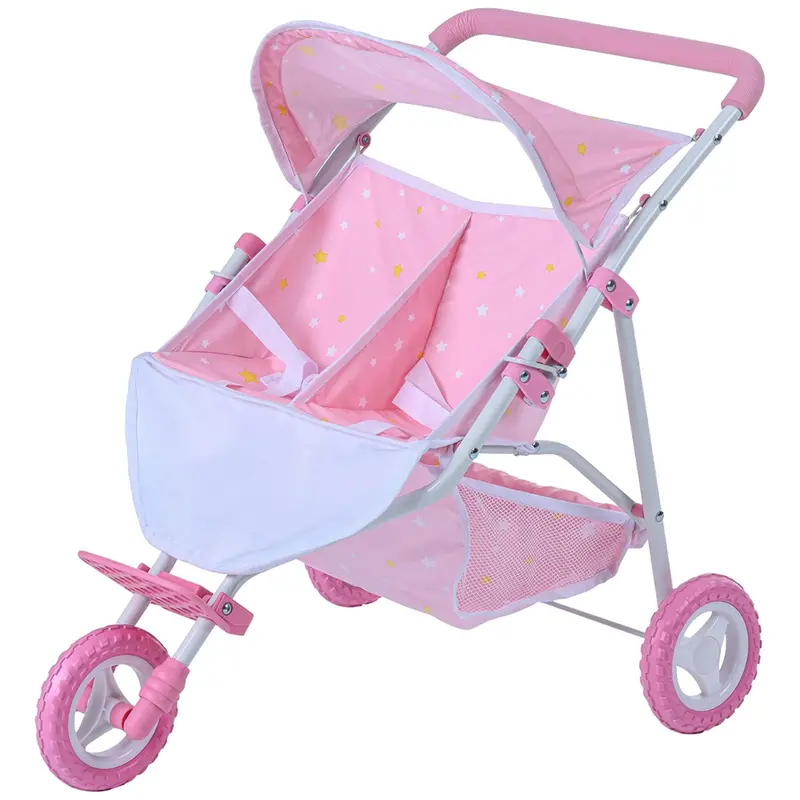 Olivia's Little World Twinkle Stars Princess Deluxe Baby Doll Stroller 1
