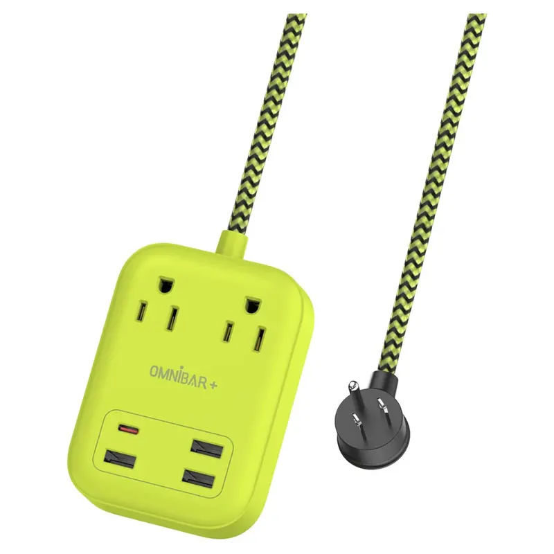 Omnibar Surge Protector Power Strip With 2 Ac Outlets, 4 Usb Ports 1