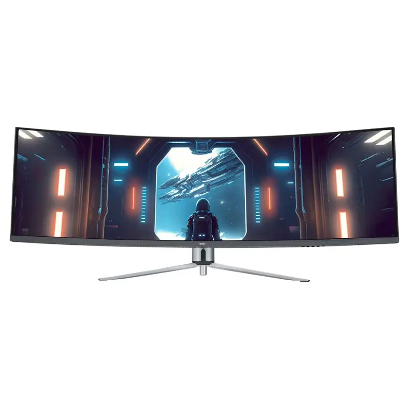 Onn. 49" Curved Dual Fhd 144Hz 1Ms Gaming Monitor (100133225) 1