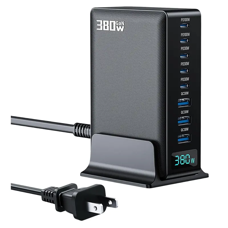 Opprui 380W 8-Port Gan Fast Usb C Charger Block 1
