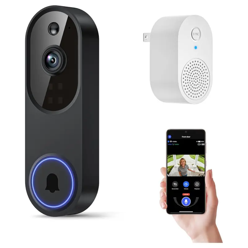 Orbitell 1080P Wireless Smart Ai Motion Video Doorbell Camera 1