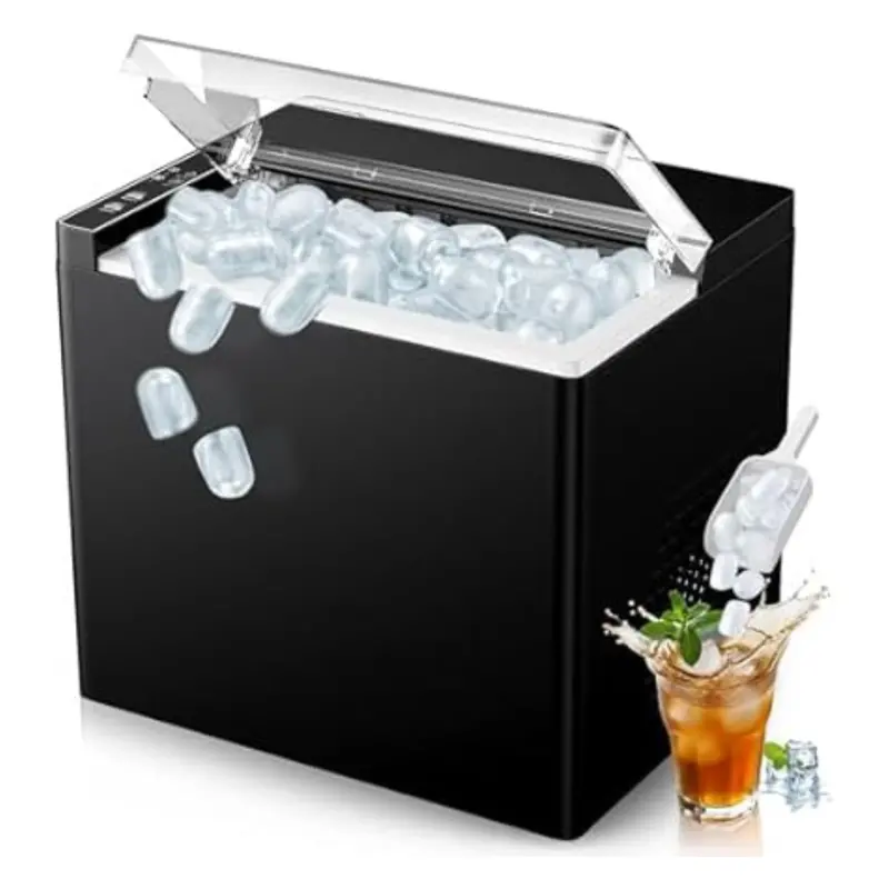 Orflroa Countertop 9 Ice Cubes In 6 Mins Portable Ice Maker 1