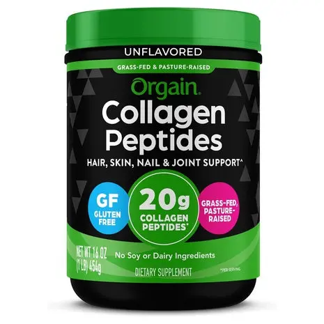 Orgain Hydrolyzed Collagen Peptides Powder (16Oz) 1