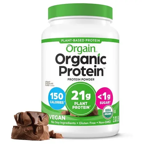 Orgain Organic Vegan Chocolate Protein Powder (2Lbs) 1