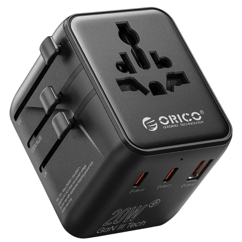 Orico 5-In-1 Universal Pd 20W Usb-C Travel Adapter 1