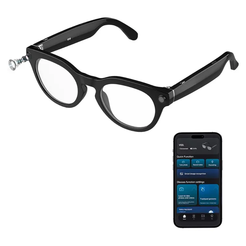 Orpnkna Ai Blue Light Smart Glasses With 8Mp Camera 1