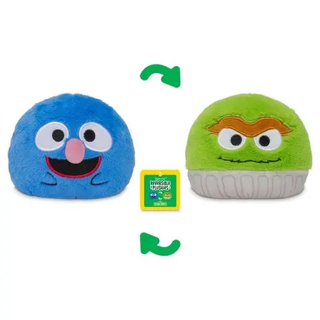 Oscar The Grouch & Grover Reversible Plush 1