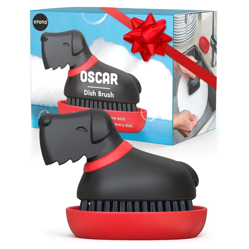 Ototo Oscar Dog Dish Scrub Brush 1