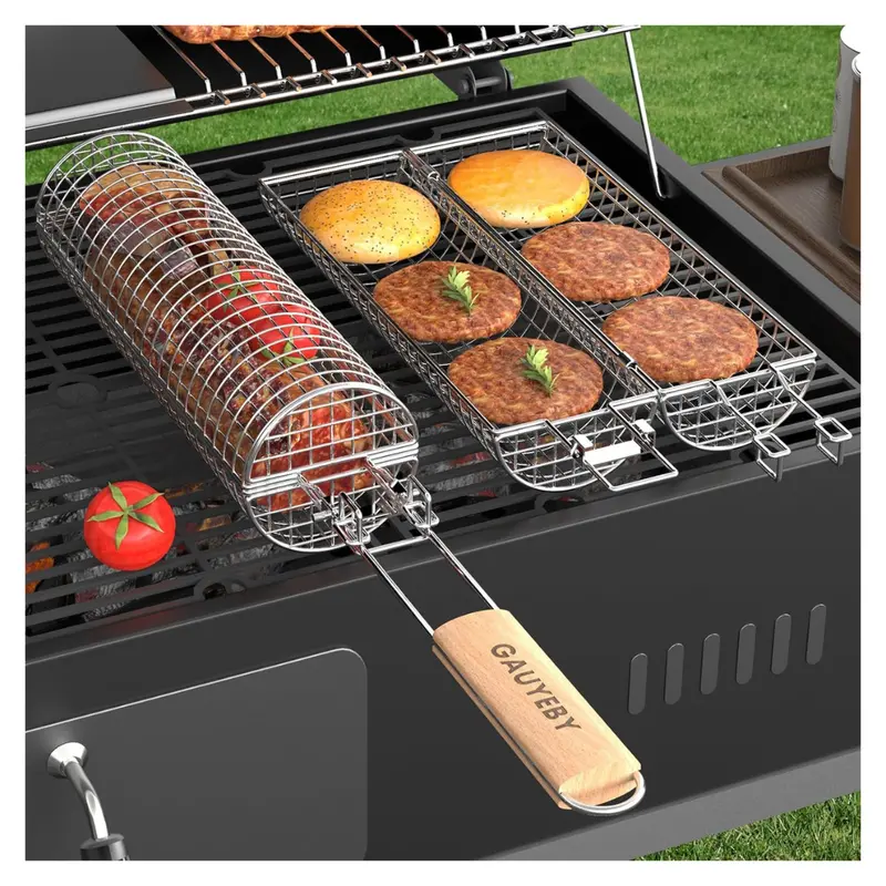 Outdoor Stainless Steel Grill Basket 1