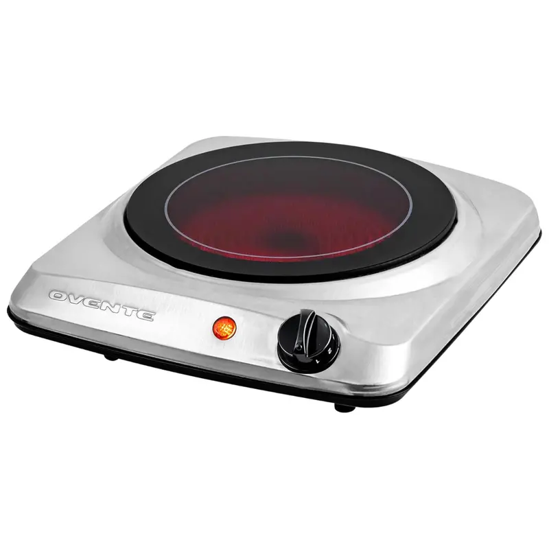 Ovente 1000W 7" Single Plate Electric Infrared Burner 1