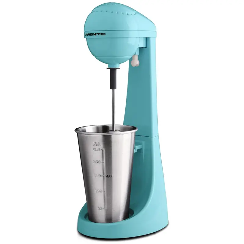 Ovente 2-Speed Milkshake Maker Machine W/ 15.2Oz Cup & Rod 1