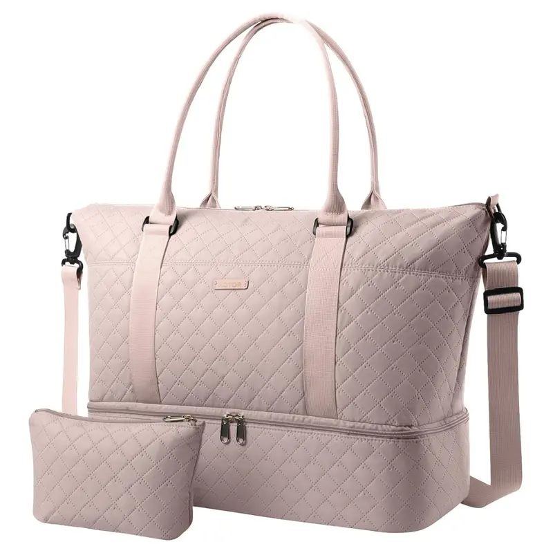 Overnight Travel Duffel Bag With Shoe Compartment 1