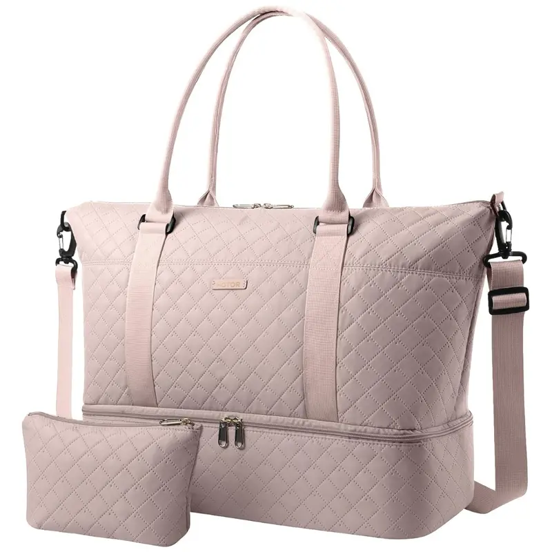 Overnight Travel Duffel Bag With Shoe Compartment 1