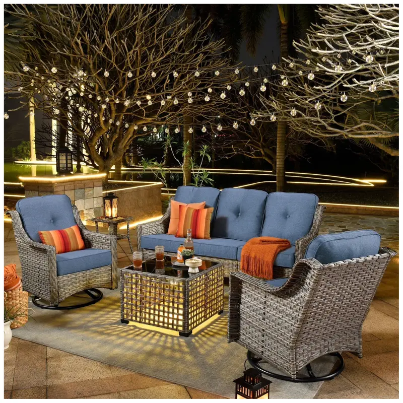 Ovios 5-Pieces Outdoor Patio Furniture Set (Various) 1