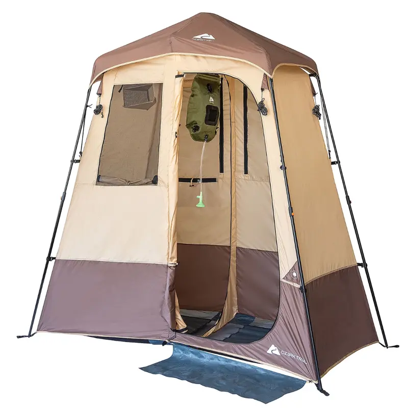 Ozark Trail 2-Room Shower & Utility Tent With 5-Gallon Water Container 1